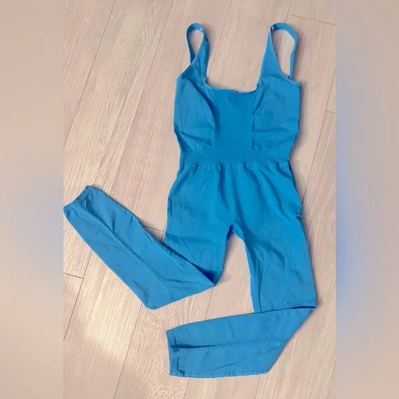 SOLD! Free People Good Karma Onesie | BLUE RIVER - Picture 5 of 8